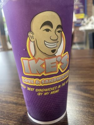 Water Cup.   at Ike's in San Luis Obispo