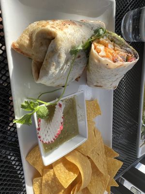 I can’t remember the name on the menu but it’s the burrito with French fries minus the queso    at Tekila in Park City