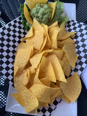 Corn chips and guacamole. at Tekila in Park City