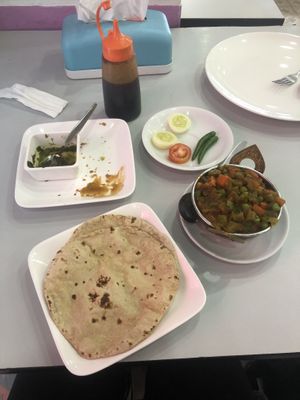 mix veg with chapati  at Delhi Sweets in Bangkok