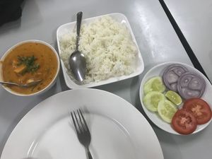 Curry & Rice 110 baht  at Delhi Sweets in Bangkok