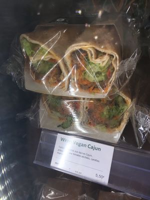 Vegan cajun wrap at Starbucks in Metz