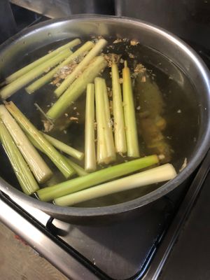 Homemade ginger lemongrass tea at LaCa Vietnamese Cuisine & Bar in Groningen
