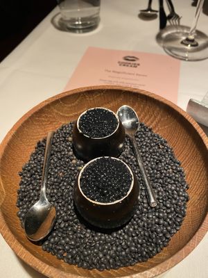Seaweed caviar   at Cookies Cream in Berlin