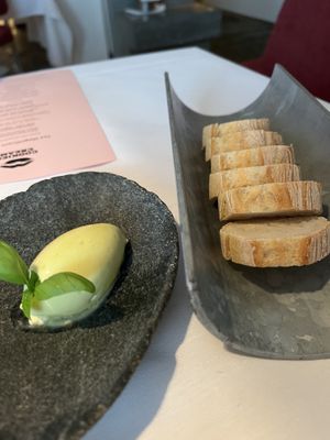 Bread with vegan butter  at Cookies Cream in Berlin