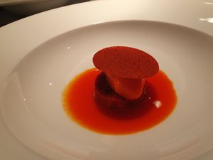 Braised peppers at Cookies Cream in Berlin