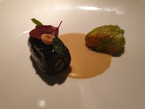 Courgette flower at Cookies Cream in Berlin