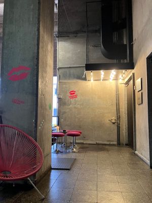 Entrance after navigating the alleyway at Cookies Cream in Berlin