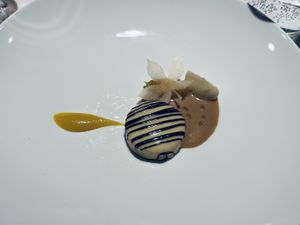The celeriac. Each and every dish was culinary magic    at Cookies Cream in Berlin