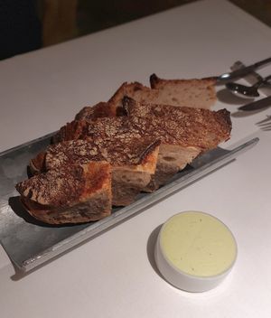 Complimentary bread at Cookies Cream in Berlin