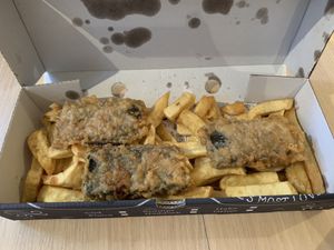 To-fish and chips at Simpsons in Stroud