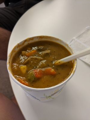 Roasted Vegetable Soup at Savory Leaf Cafe in Trenton