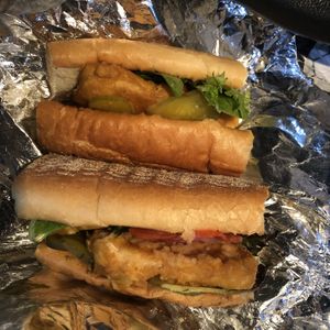 “Fish” filet sandwich  at Savory Leaf Cafe in Trenton
