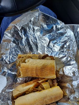 Cheesesteak at Savory Leaf Cafe in Trenton