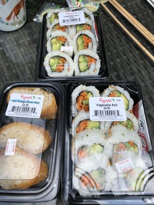 Vegan options  at Fujiya Foods in Victoria