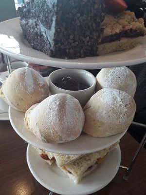 Scones and sandwiches at Lakeside Spa & Hotel in Wooton