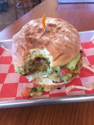 Veggie burger  at The Sweet and Savory Spot in Westmont