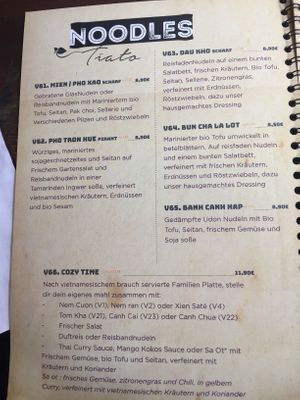 Noodle dishes at Tiato in Berlin