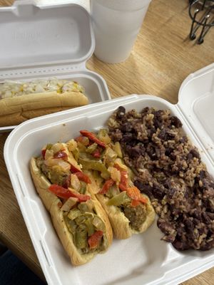 Vegan meal of the day and vegan LSU dawg  at Jordan's Girls Gourmet Dawgs in Columbus