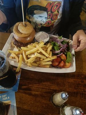 Vegan burger at The Summit Inn in Howth