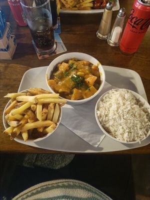 Vegetable curry at The Summit Inn in Howth