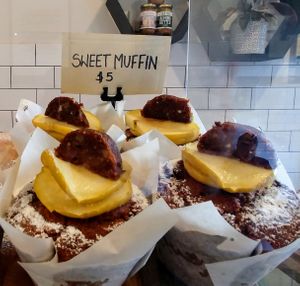 Sweet muffin at Arlo in Brighton