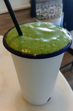 Green smoothie at Arlo in Brighton