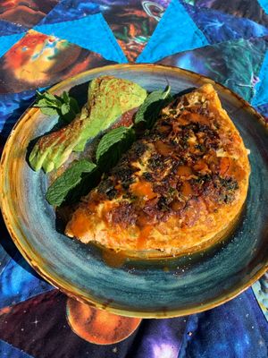 house omelet  at Pythagoras Conscious Food Philosophy in Houston