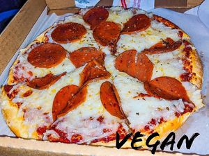 Classic pepperoni  at Pythagoras Conscious Food Philosophy in Houston