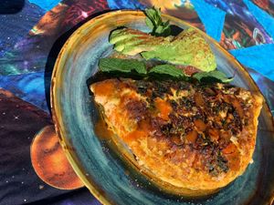 House Omelet  at Pythagoras Conscious Food Philosophy in Houston