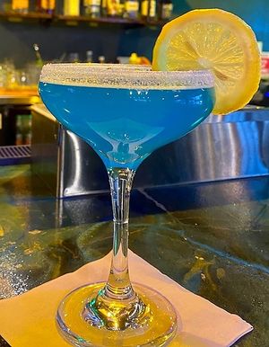 Project Blue Beam
Fresh squeezed lemon juice mixed with Blue Curacao, simple syrup, and Vodka at Pythagoras Conscious Food Philosophy in Houston