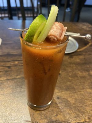 Bloody vegan — too spicy for me to drink    at Pythagoras Conscious Food Philosophy in Houston