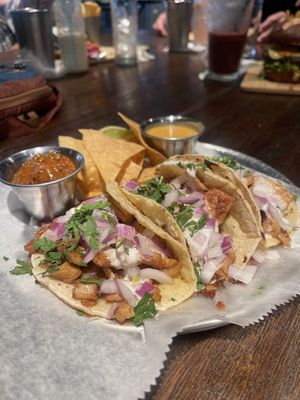 Chicken tacos   at Pythagoras Conscious Food Philosophy in Houston