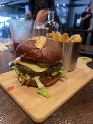 Burger  at Pythagoras Conscious Food Philosophy in Houston