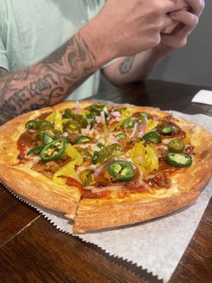 Pizza  at Pythagoras Conscious Food Philosophy in Houston