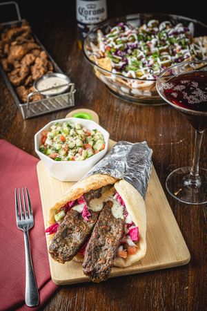 Kabob Gyro at Pythagoras Conscious Food Philosophy in Houston