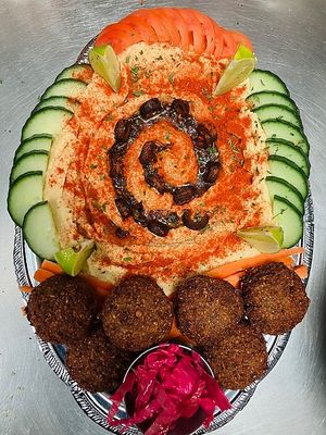 Falafel Platter at Pythagoras Conscious Food Philosophy in Houston