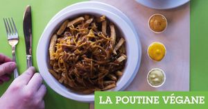 Poutine végane at Chez Victor - St Foy in Quebec