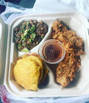 Chicon plate! at Sassy's Vegetarian Soul Food in Austin