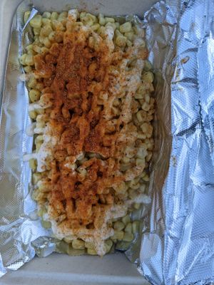 Cajun Street Corn at Sassy's Vegetarian Soul Food in Austin