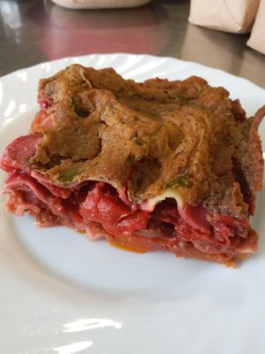 Vegan LASAGNA !

(We suggest Reserving it!)
(Mejor reservarla con antelaciòn!) at Ecoconscient in Vilanova I La Geltru