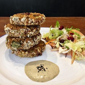 Lentils burger! Vegan and 100% organic 😍💚🌱 at Ecoconscient in Vilanova I La Geltru