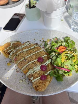 Chickpeas omelette  at Kat's Kitchen Brunch Club in Split