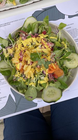 Chickpea omelette  at Kat's Kitchen Brunch Club in Split