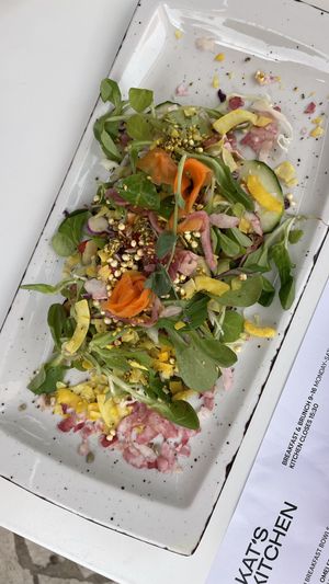 Hummus sourdough toast  at Kat's Kitchen Brunch Club in Split