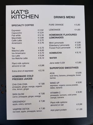 Menü   at Kat's Kitchen Brunch Club in Split