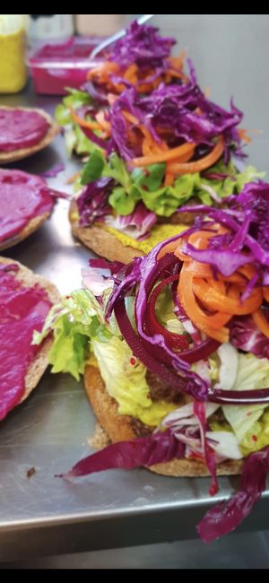 Vegan Burger  at Kat's Kitchen Brunch Club in Split