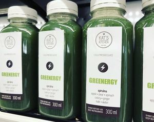 Superfood Cold pressed juice  at Kat's Kitchen Brunch Club in Split