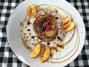 Spelt pancakes :))) at Kat's Kitchen Brunch Club in Split