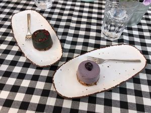 Raw vegan cakes at Kat's Kitchen Brunch Club in Split